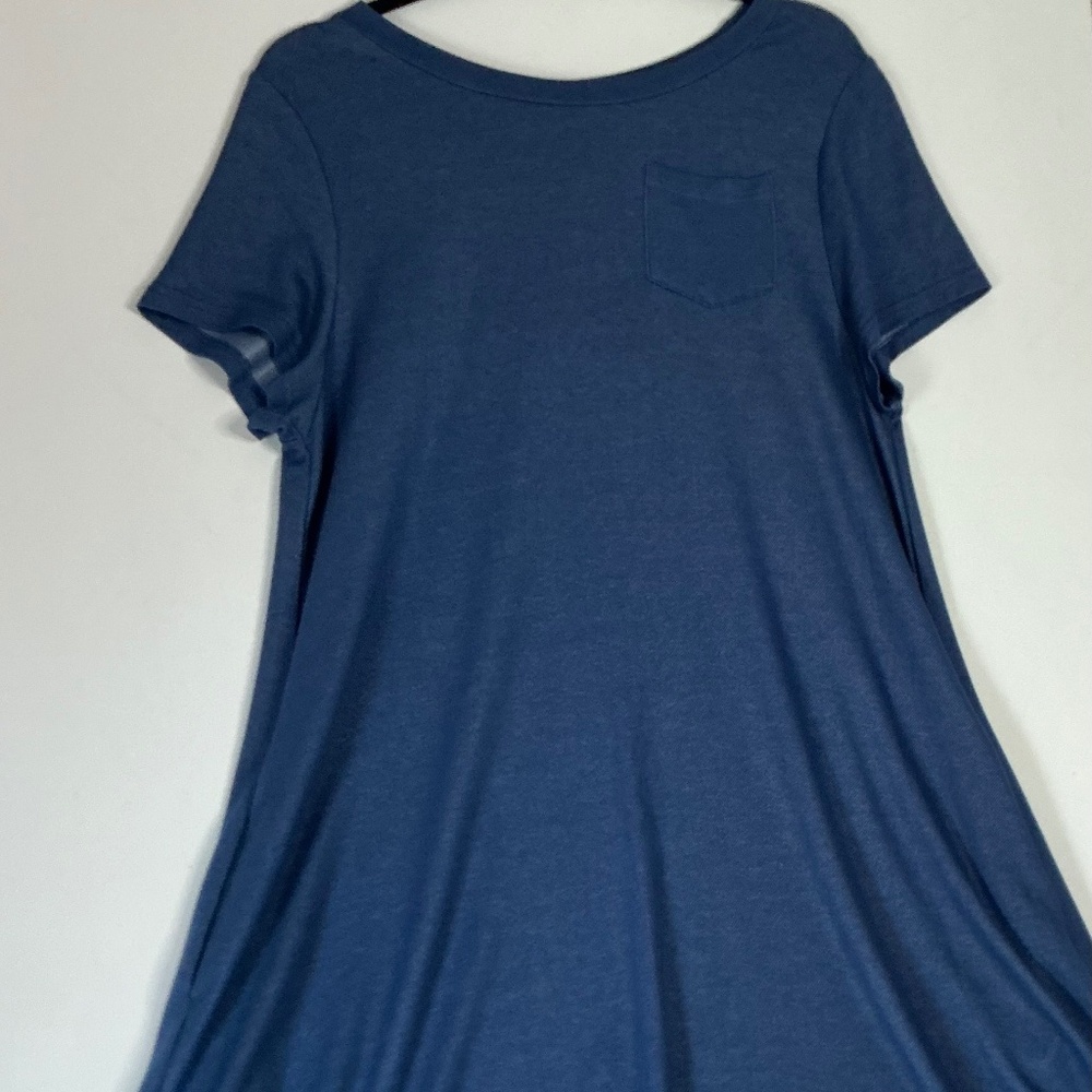 Arianna Dress with side pockets blue denim color casual size M/L